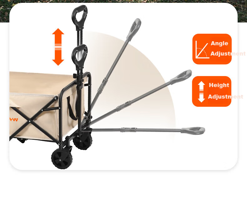 Waterman Outdoor Camping Cart Handcart Camp Wagon Small Trolley Picnic Stroller Pet Dog Cart 8