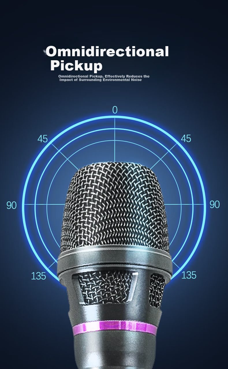 SADA Wired Dynamic Microphone Dual Set Professional Home KTV Singing Recording Karaoke Conference Speech TV Sound Microphones 1 Pair 6
