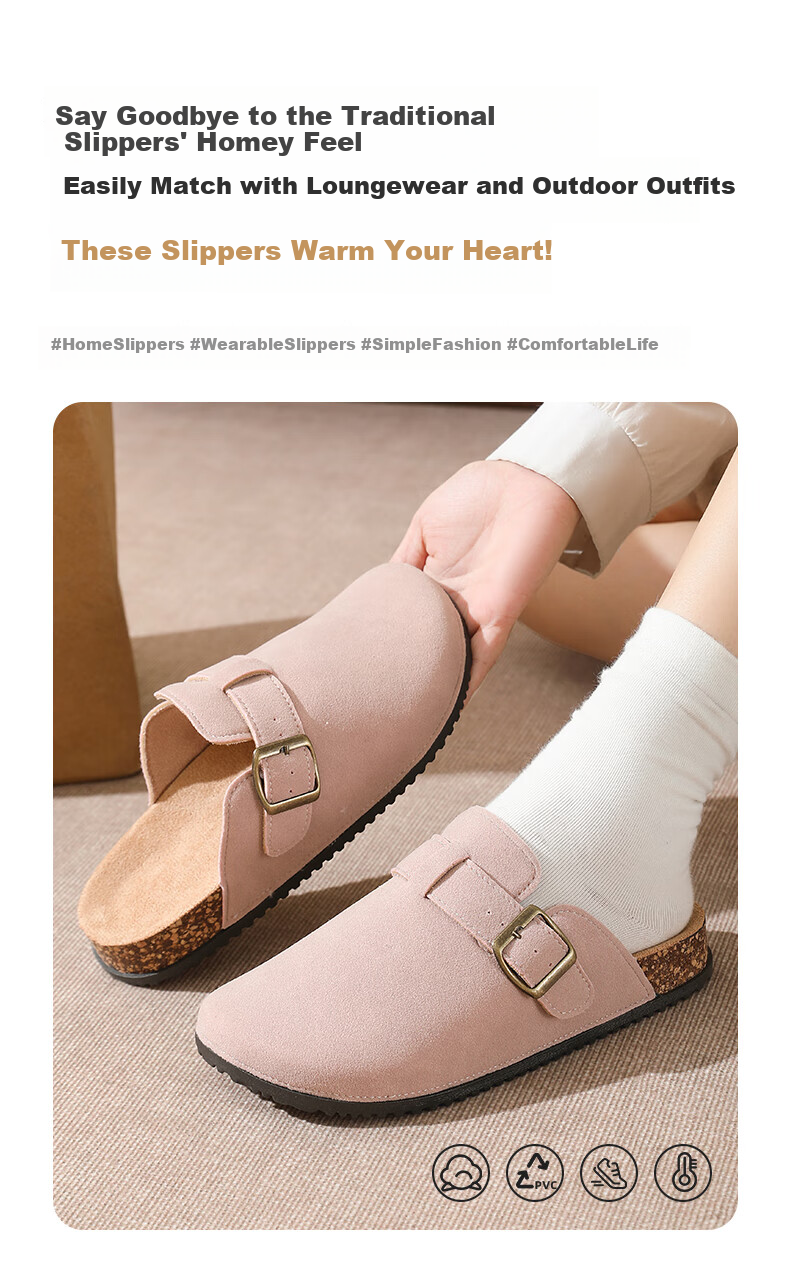 YUZHAOLIN Spring Summer Autumn Women's Birkenstock Style Faux Leather Slip-On Mules YF002 2