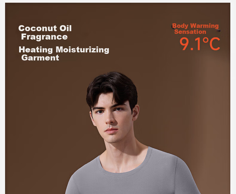 Modal Class A Seamless Brushed 10A Antibacterial Mite-Resistant Thermal Men's Fleece-Lined Thermal Underwear Set Autumn Shirt and Pants for Men 2