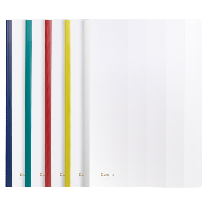COMIX, 5-Pack A4 Lever Arch File Folders, Pull Rod Report Covers, Document Organizers, HF287A
