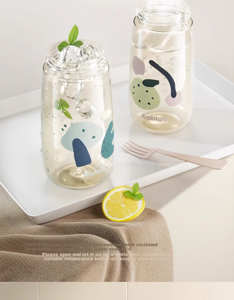 BABLOV Maternity Straw Cup PPSU Baby Water Bottle High Temperature Resistant Leak-Proof Cup for Children School Use 6