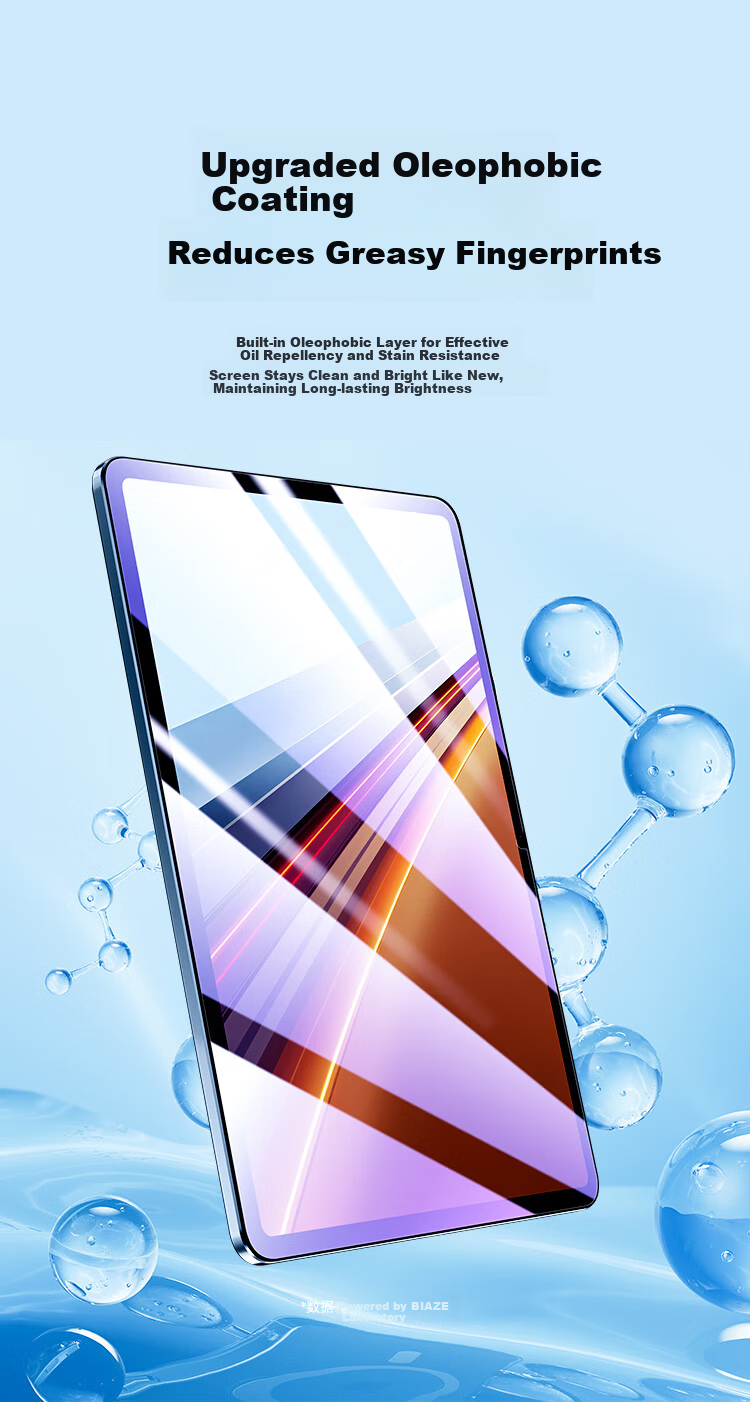 BIAZE Tempered Glass Screen Protector for 2025 Honor MagicPad 3/GT2 Pro, 12.5-inch Honor Tablet Blue Light Protection Film, Scratch-Resistant PM263-Blue Light 2