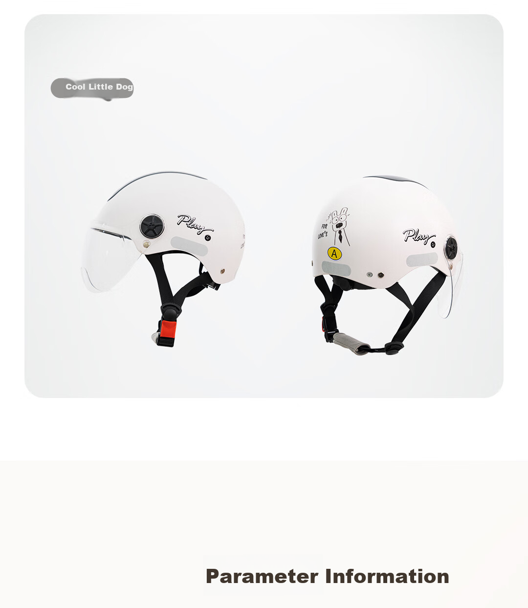 AIMA Electric Motorcycle Helmet Unisex Sun Protection Summer Half Helmet Four Seasons Universal Electric Scooter Safety Helmet Class A 3C Certified Happy Little Bear - Light Khaki 8