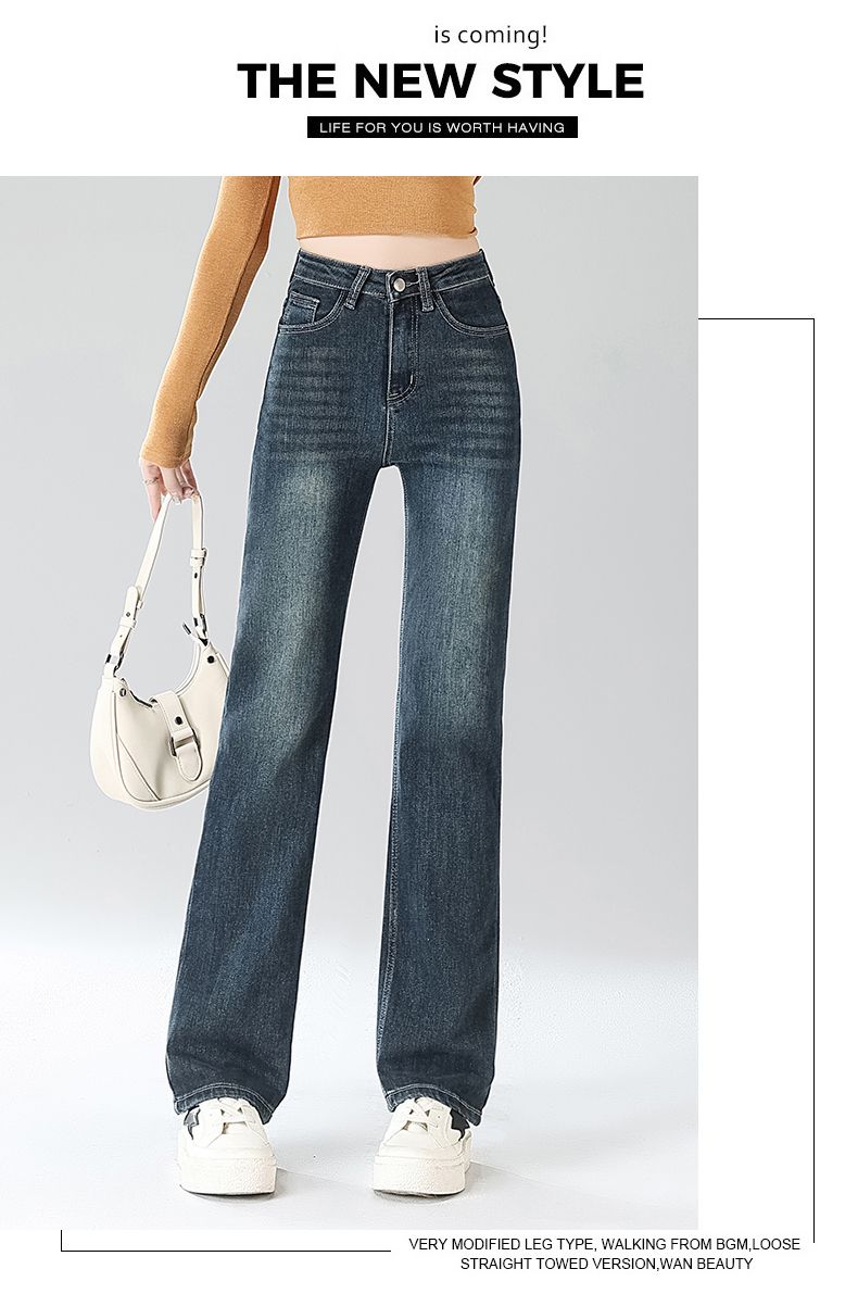 Jeanswest Women's Summer Trendy Straight-Leg Stretch Slim Fit Blue-Grey Cigarette Pants 2XL 15
