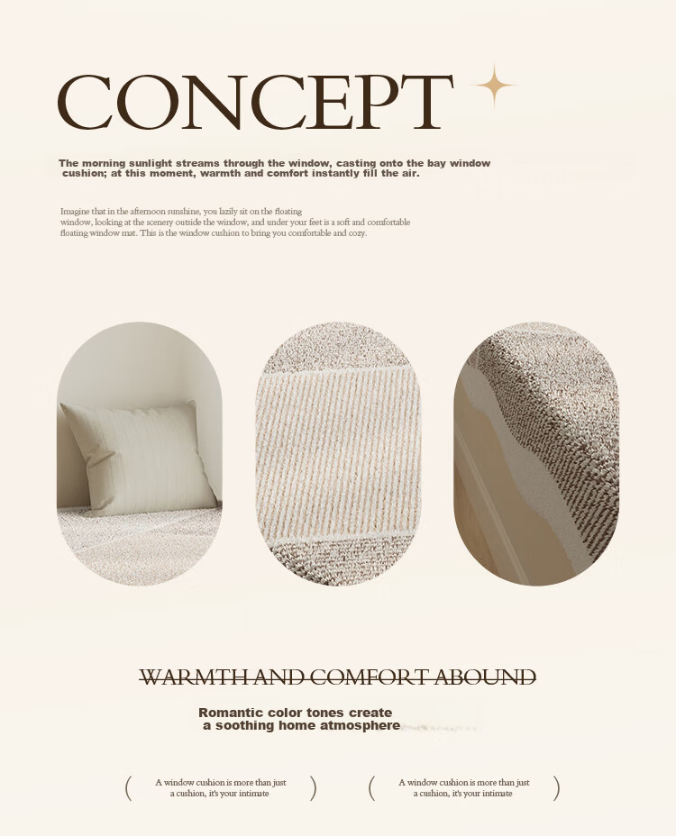 Saint Valentine Bay Window Cushion Four Seasons Universal Bedroom Balcony Mat Premium Tatami Seat Cushion Thickened Upgrade Version 3