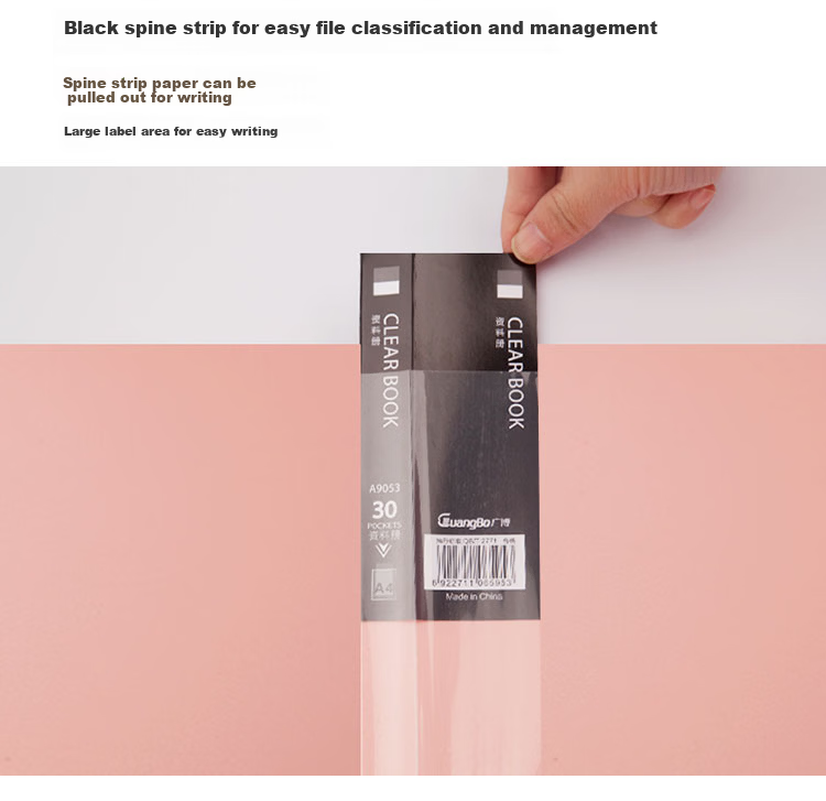 GuangBo 4-Pack 4-Color 30-Page A4 Document Folder/Color File Folder/Office Supplies Jingcai A9053 15
