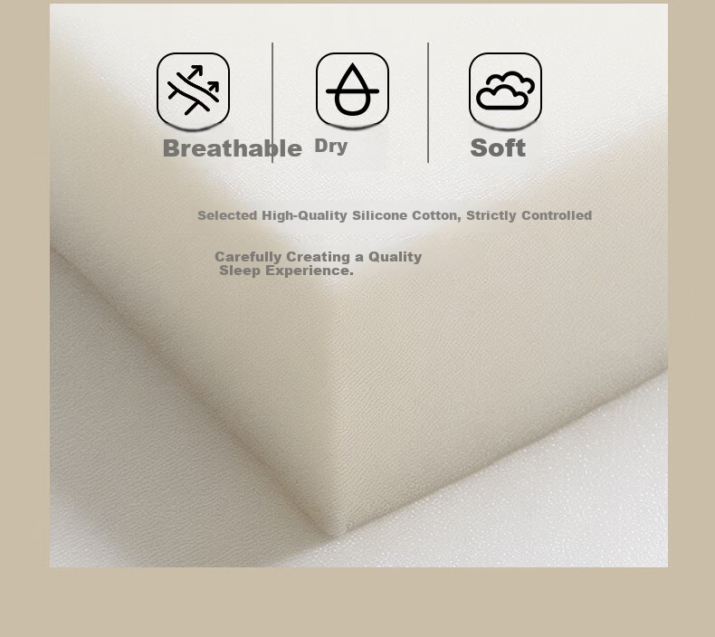 Hengyuanxiang Pillow Neck Support Deep Sleep Side Sleeping Cervical Pillow Low Pillow Approximately 6cm 15