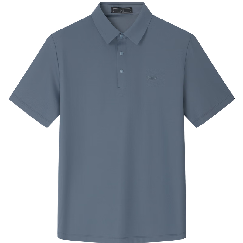 EMZ Ordos Men's Short Sleeve Polo Shirt Quick-Dry Breathable Cool Skin-Friendly Business Casual Commuter T-Shirt