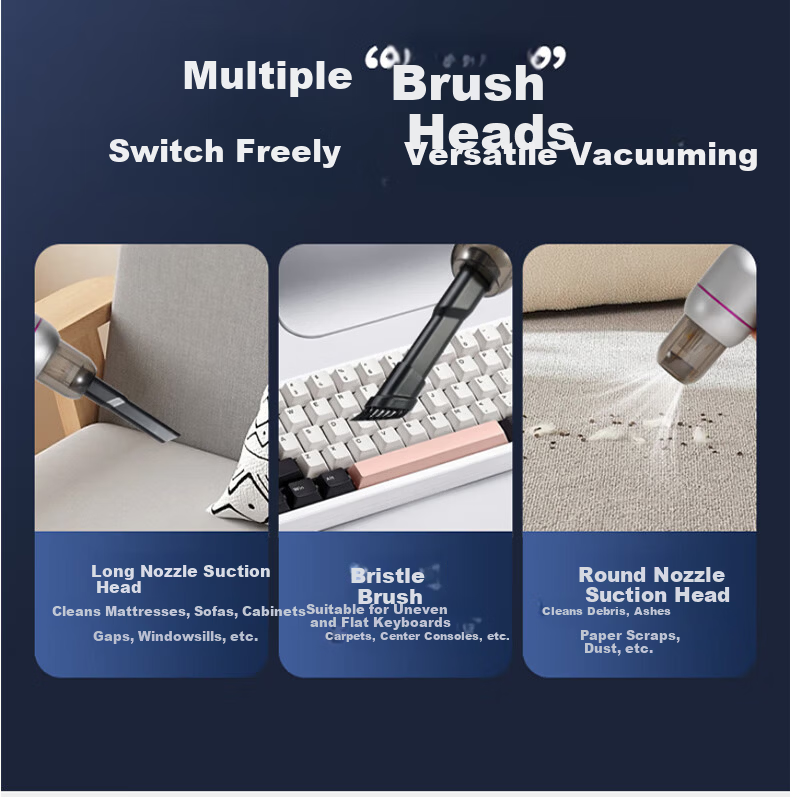 Youhuoda Mini Wireless Desktop Computer Vacuum Cleaner and Blower All-in-One Dust Removal Tool for Laptop, Desktop, Keyboard Cleaning 9