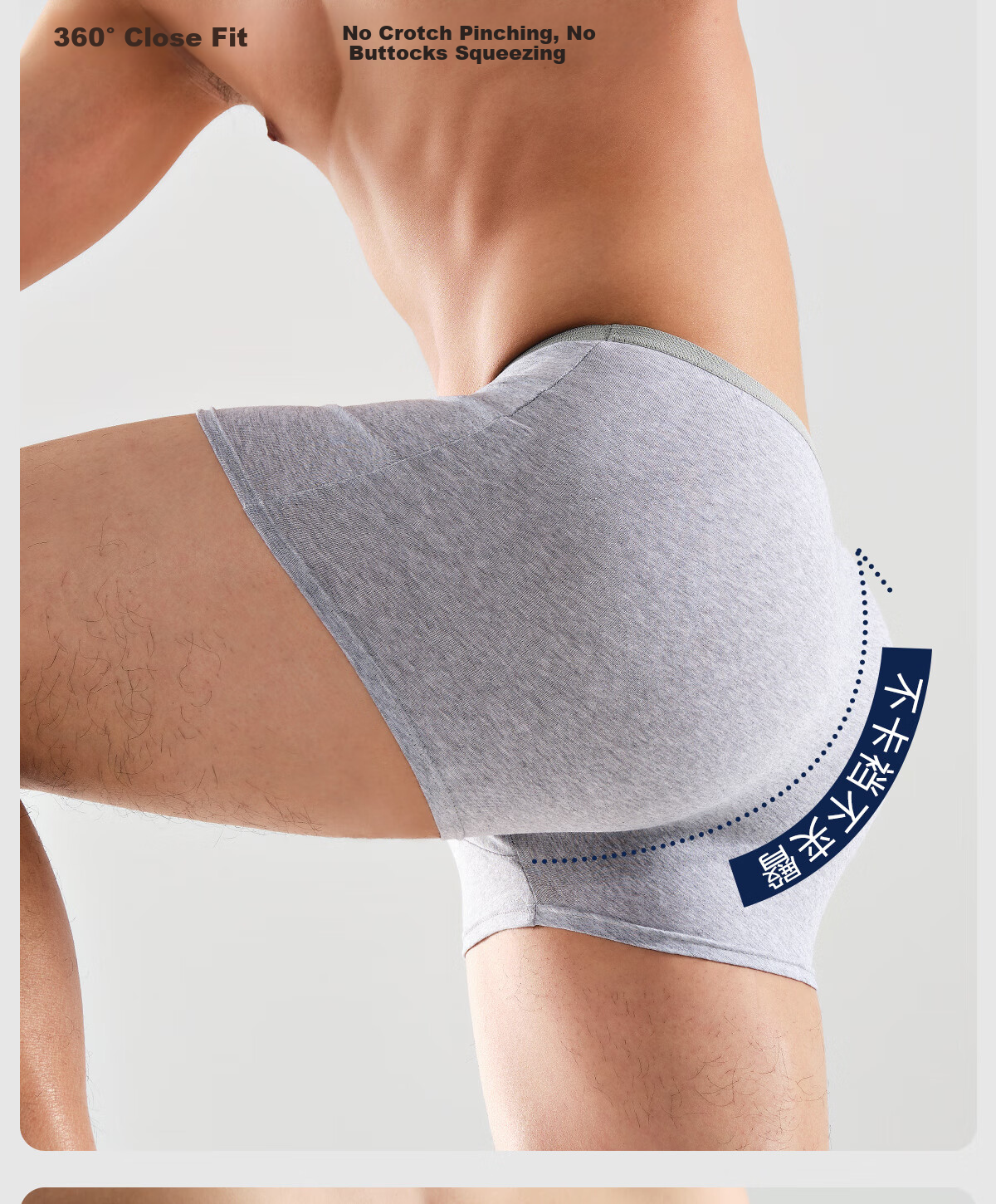 Freego Disposable Men's Cotton Boxer Briefs Sterilized Travel Portable Wash-Free Daily Use Plus Size 4XL 9-Pack White 6