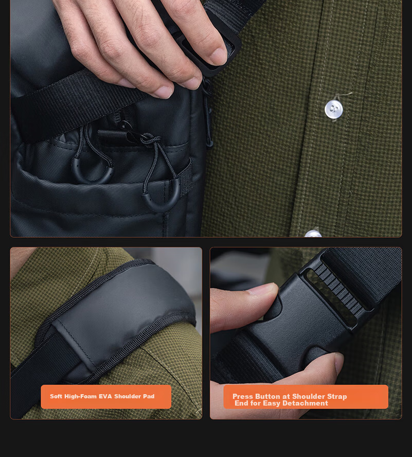 Llano S9 Shadow Capture Camera Bag Crossbody Shoulder Functional Photography Bag for Men and Women DSLR Mirrorless Lens Storage Compatible with Sony Fujifilm Canon Nikon Hasselblad One Body Multiple L 15