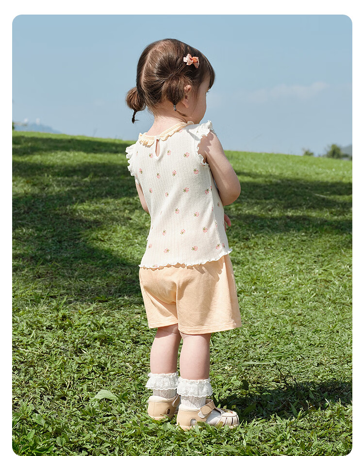 Balabala [balaOne] Baby Vest Infant Top Girls Summer Outerwear 2026 Sweet 22