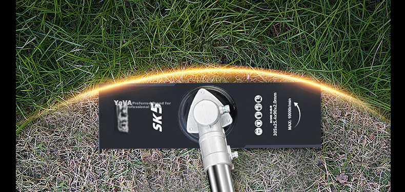 YAT 9091C Gasoline Lawn Mower High-Power Grass Cutter Household Four-Stroke Brush Cutter Sling Type 14