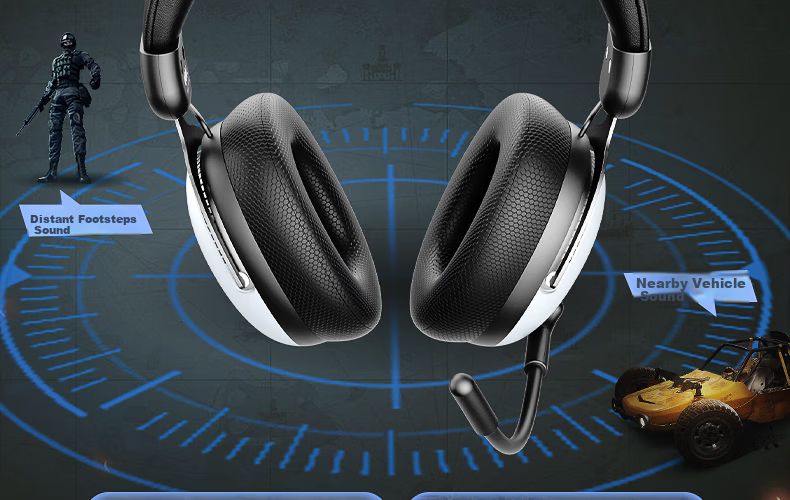 IKF V12 USB Sound Card Edition Gaming Headset Over-Ear Esports Headphones Wired FPS Exclusive Tuning 7.1 Surround Sound Microphone Valorant Delta Black Gray 23