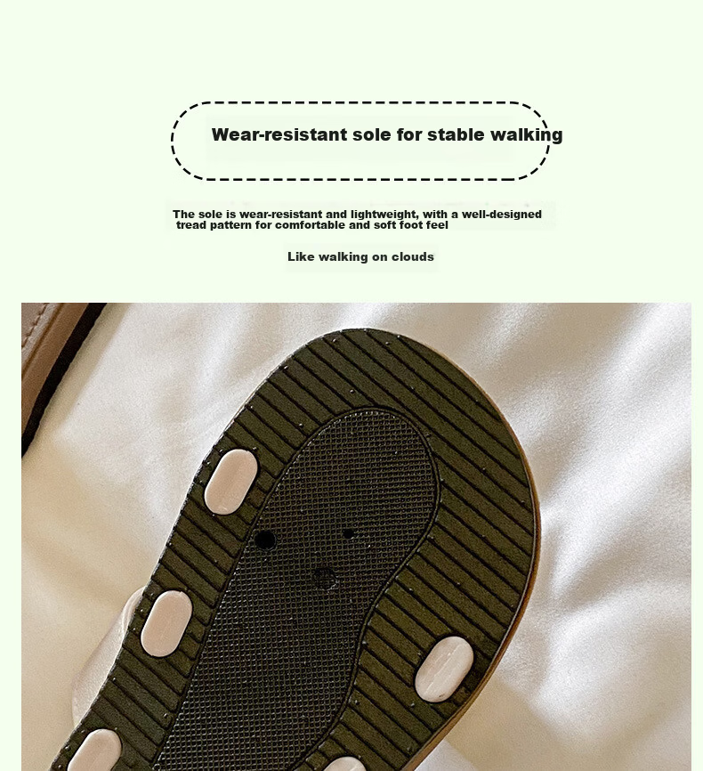 FOOTOPPO Women's Flat Breathable Fashion Sandals Soft Sole Beach Slippers Summer Outdoor Shoes 4
