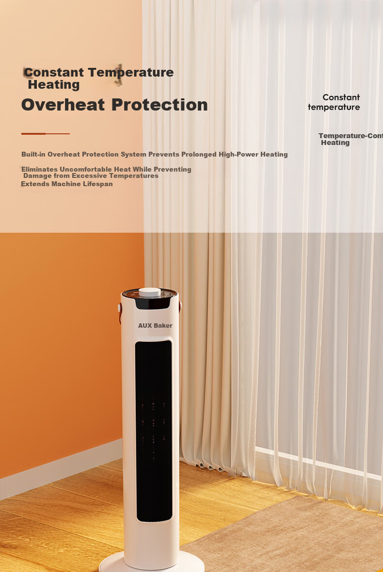 AUX Heater Electric Heater Home Heating Appliance Electric Heater Warm Air Fan Tower Graphene Heater NSBE-200GS 7