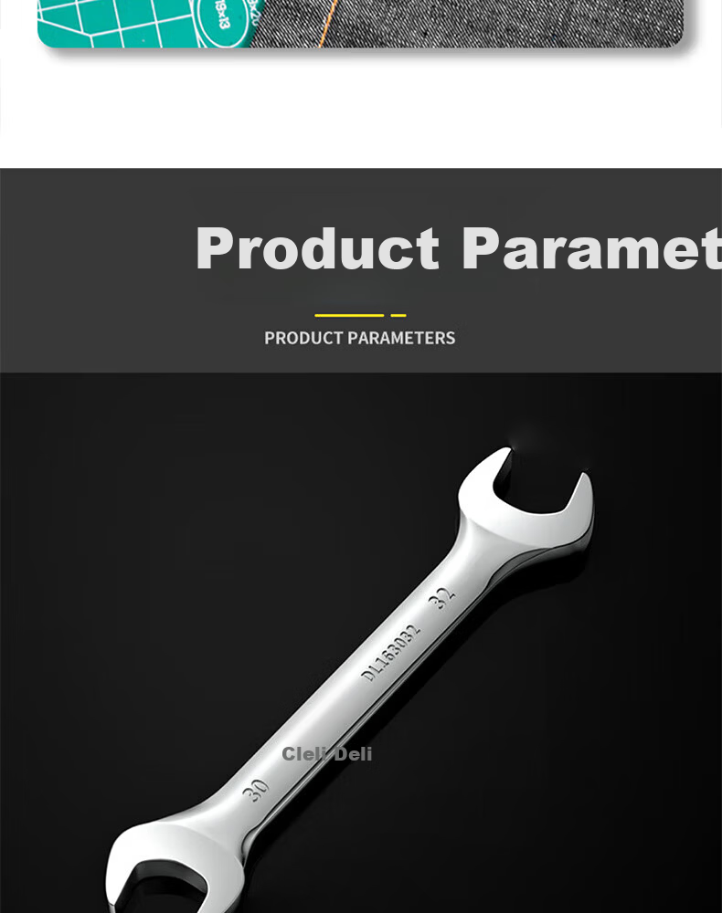 Deli Tool Mirror Double Open-End Wrench 22x24mm DL162224 6