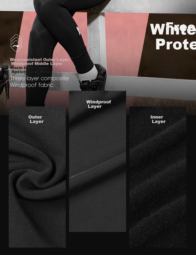 LI-NING Women's Long Sleeve Cycling Base Layer Fleece Thermal Slim Fit Road Bike Jersey Spring Top 5