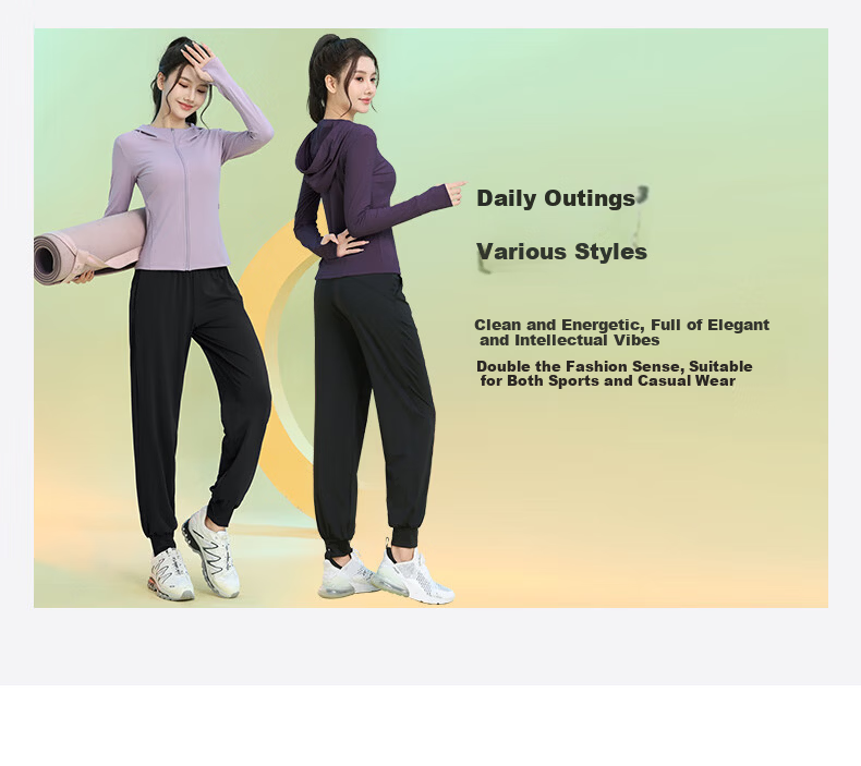 Baisirun Four-Season Outdoor Running Sports Fitness Women's Quick-Dry Slim Yoga Long Sleeve Black Hooded Jacket Cardigan 16