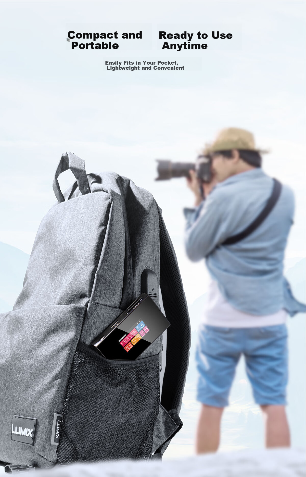 DOCKCASE 8-in-1 Photography Expansion Dock Card Reader High-Speed CFexpress A/B & SD/TF UHS-II Professional Card Reader Compatible with iPhone 17 12