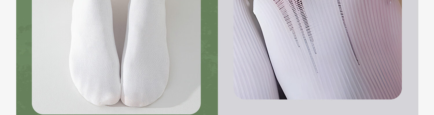 Guxu Disposable Socks Summer Thin Ice Silk Socks Women Travel Daily Use Mid-Calf Cotton Socks Black and White 85