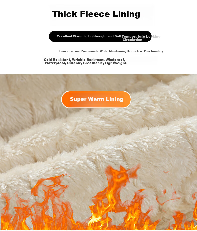LangSha Men's -30°C Fleece-Lined Windproof Ski Pants Thick Thermal Snow Pants for Northeast China 4