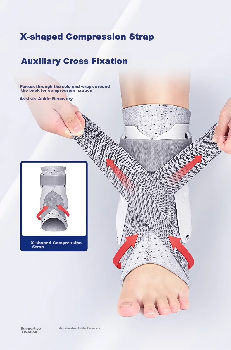 TMT Japan Ankle Brace Anti-Sprain Ankle Support Fracture Stabilizer Rehabilitation Sports Joint Protection Gear XL 4