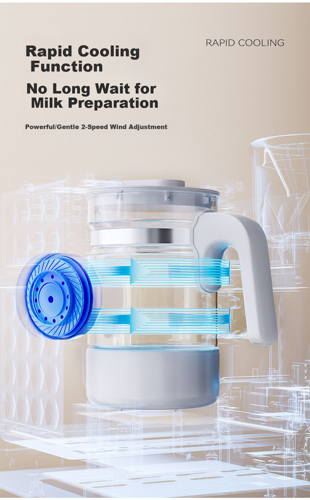 YEEHOO (YEEHOO) [Mirei Collaboration Edition] All-in-One 3-in-1 Feeding Station Baby Sterilizer, Bottle Warmer, Milk Frother with Drying Function 17