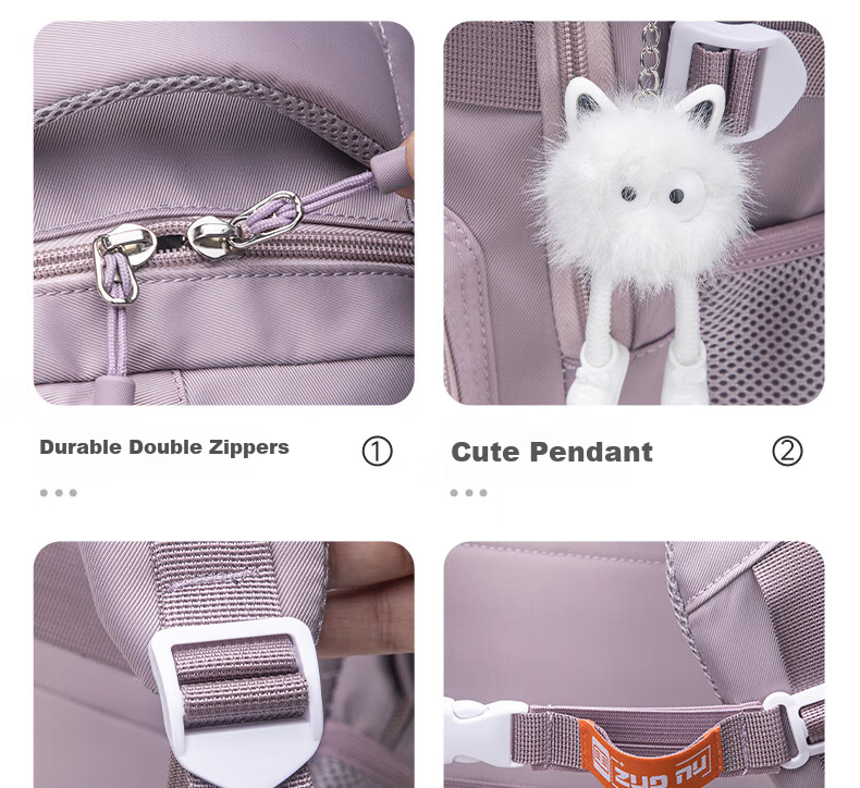 FUTURE STAR Large Capacity Lightweight Middle School Backpack Girls Ergonomic Casual Primary School Boys Shoulder Bag Mauve Pink 21