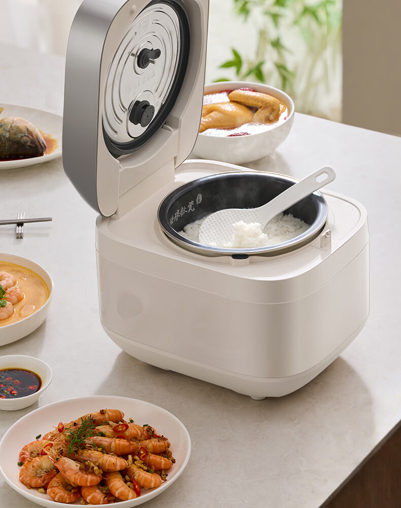 Joyoung 0 Fluoride Series Enamel Titanium IH Rice Cooker 4L 1200W Titanium Inner Pot 3-4 People Non-Teflon 6A Micro Pressure FF-PR1H02 (4L) 18