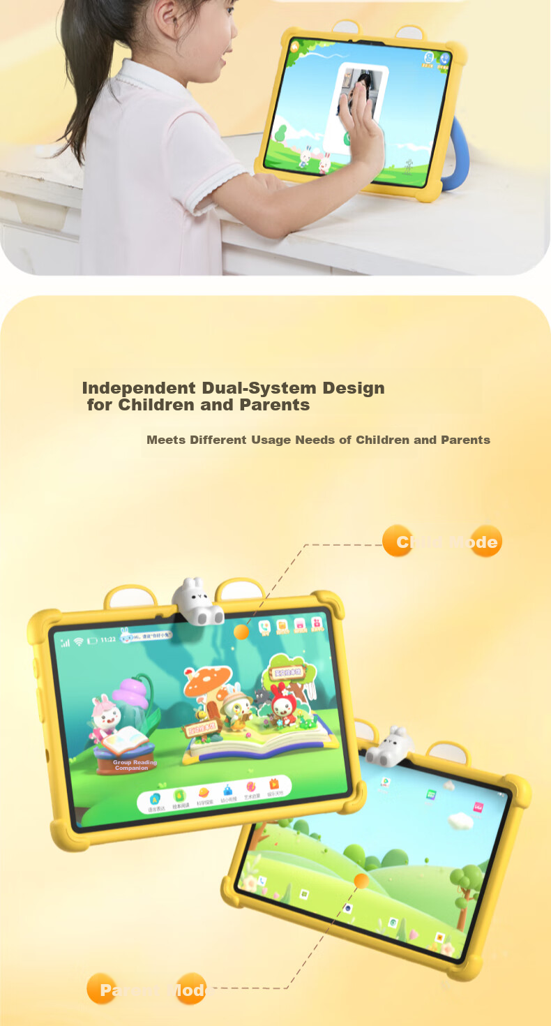 Huohuo Rabbit AI Early Education Learning Machine Smart Eye Protection Large Screen Children's Tablet Reading Tutor for Boys and Girls Birthday Gift 21
