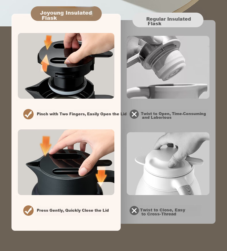Joyoung Master Series 2000mL Insulated Teapot Thermal Kettle Home Use 8