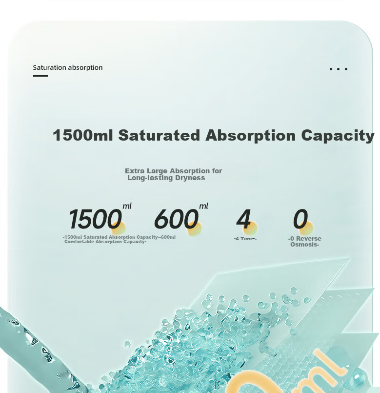 Angu Yishu Refreshing Enhanced Nano Deodorizing Adult Elderly Diapers L40 Pieces Hip Circumference 95-120cm Incontinence Pads for Seniors 5