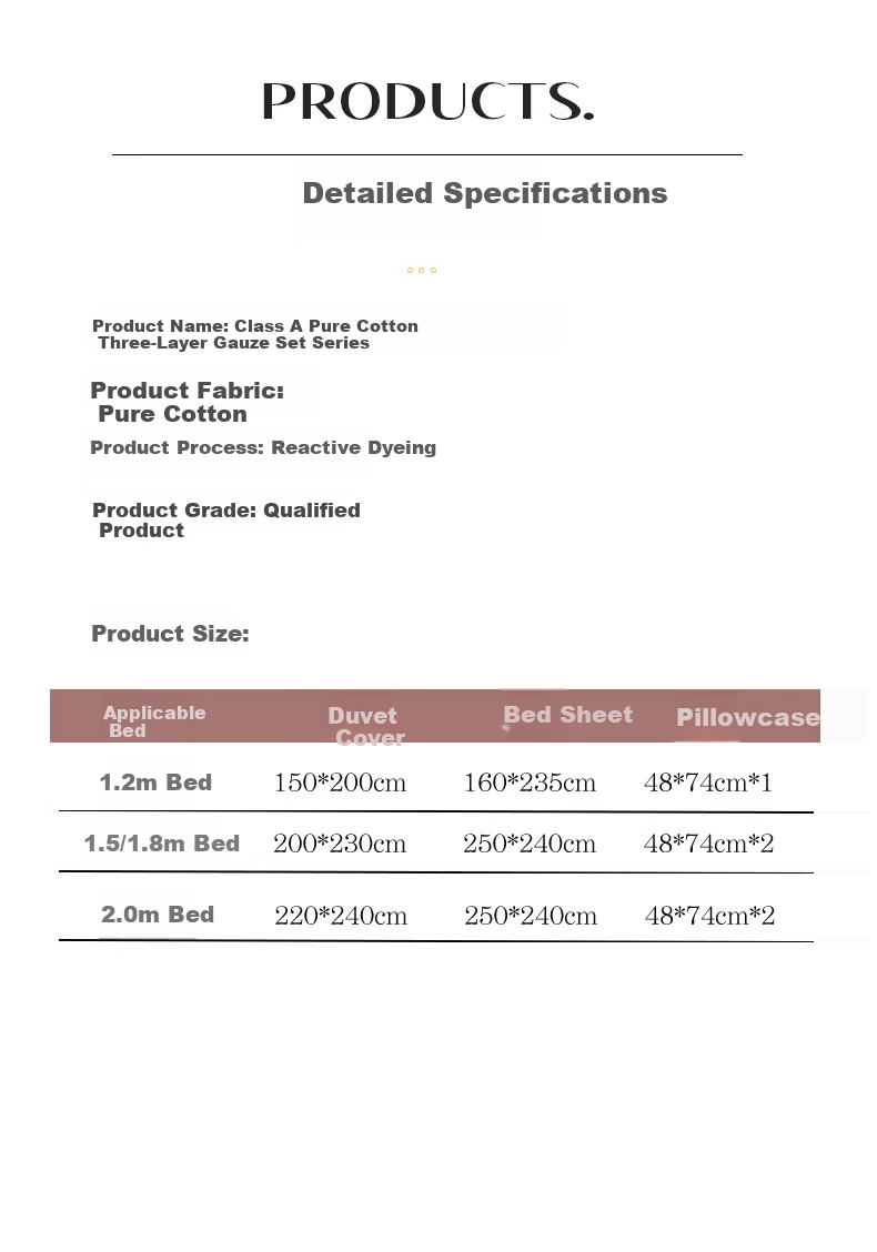 MUJI 100% Cotton Bedding Set 4-Piece Bed Linen Cotton Sheet Duvet Cover 200x230cm for 1.5/1.8m Bed 18