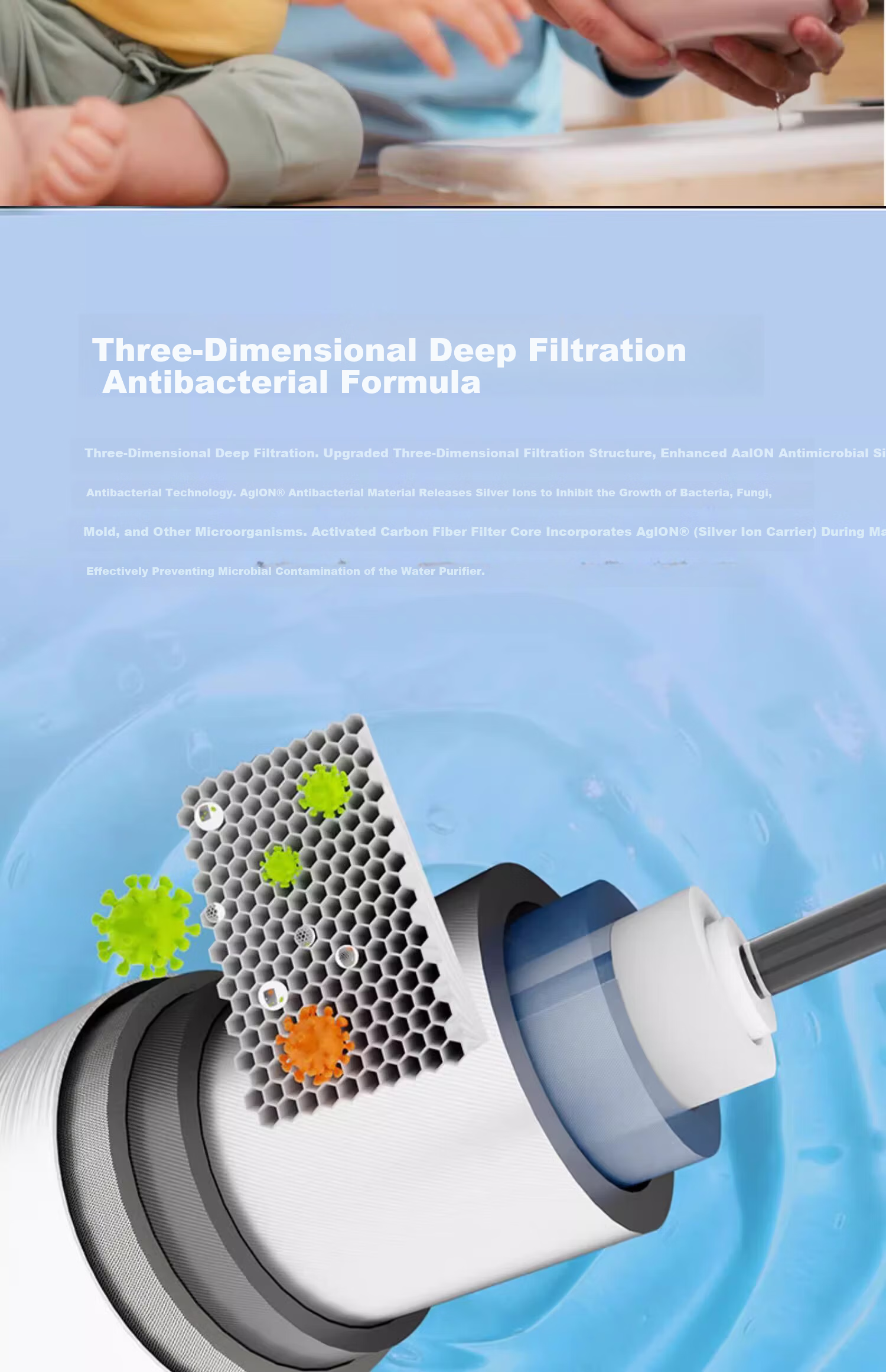 Everpure EF-900P Plus Non-Scale Inhibiting Water Purifier Main Filter Cartridge 4