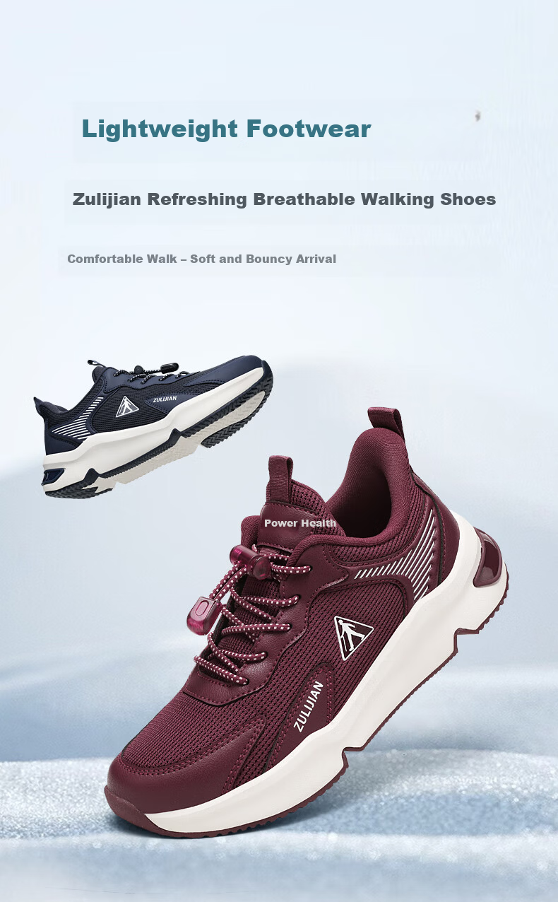Zulijian Non-Slip Elderly Shoes 2026 Outdoor Sports Breathable Mesh Shoes Middle-Aged and Elderly Casual Shoes for Women Mom Shoes 1