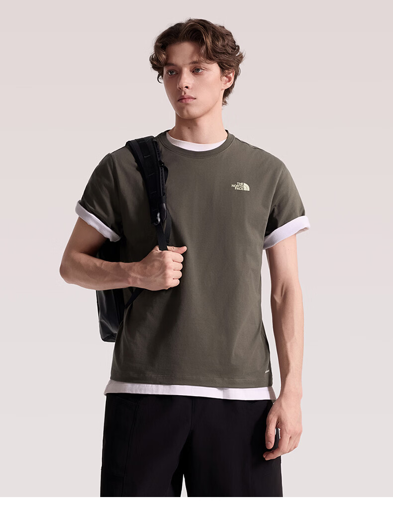 The North Face Unisex Short Sleeve Printed Outdoor Quick-Dry Breathable T-Shirt 8GXD Green/21L L 4