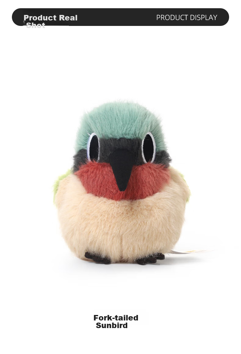 Zhuoqu Sunbird Plush Toy Cute Doll Sleeping Pillow Companion Cloth Doll Birthday New Year Gift 4