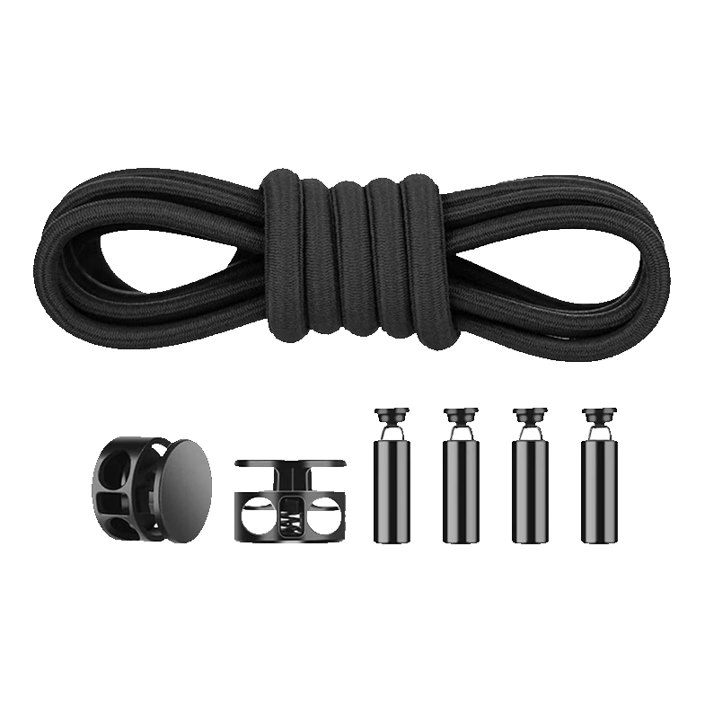 FOOTOPPO Lazy No-Tie Elastic Shoelaces Buckle Spring Clip Adjustable Shoe Lock for Kids and Adults Sports Shoes