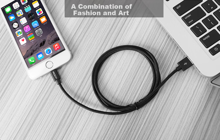 ROCK Apple Charging Cable USB to Type-C Data Cable, 5A Fast Charging, for IPhone 18/Pro Max 17/16/15, Tablets, Laptops, Huawei Honor, Black, 1 Meter 8