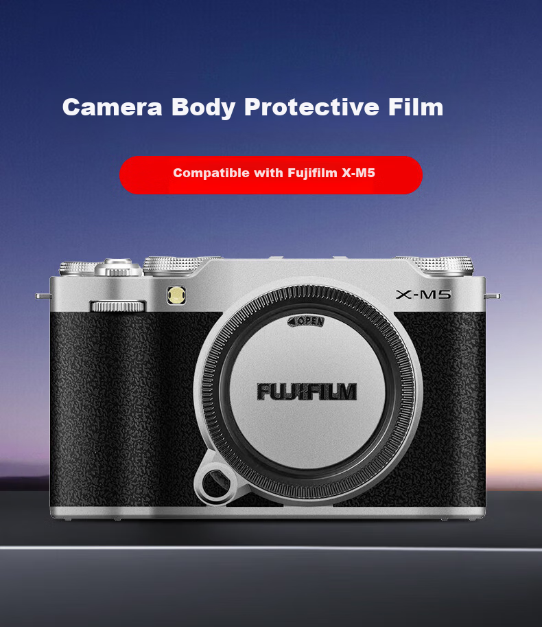 JJC [Imported 3M Material] Protective Film Skin Sticker Accessory for Fujifilm X-M5 Camera 1