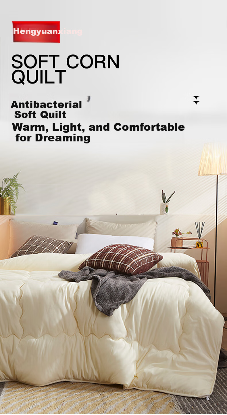 Hengyuanxiang A-Class Antibacterial Four-Season Quilt 5 Jin Spring and Autumn Quilt Dormitory Single Air Conditioning Quilt 180*220cm 1