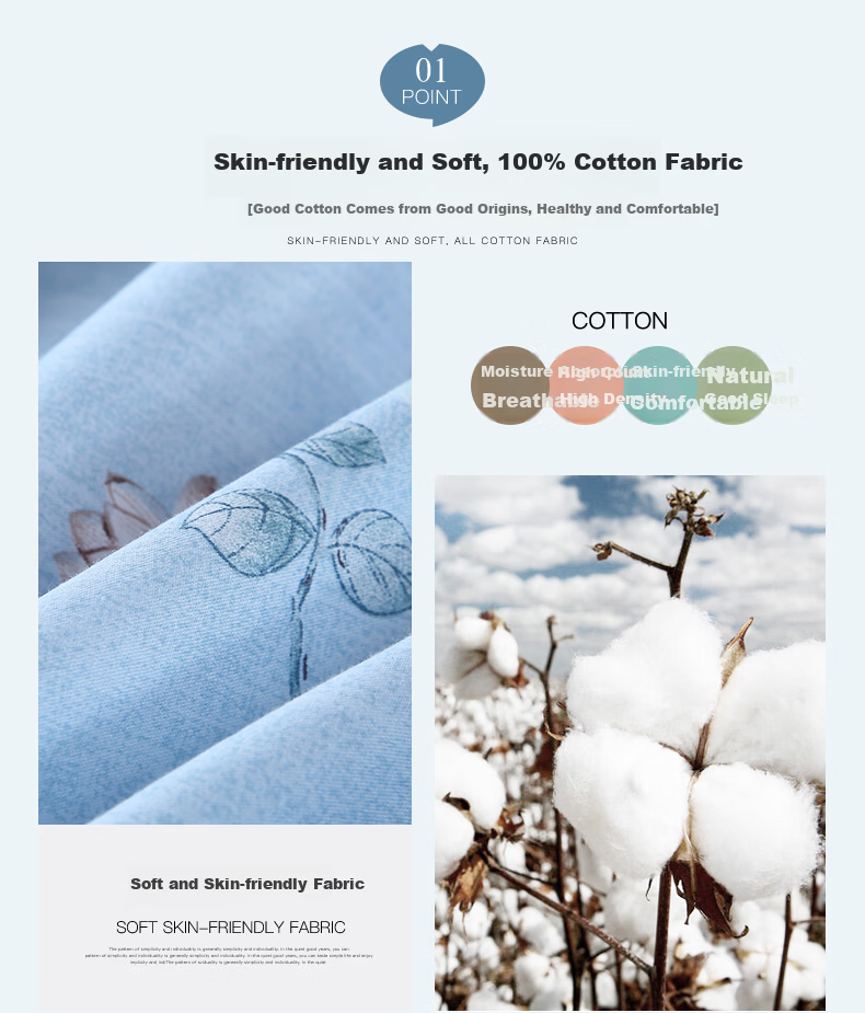 Hengyuanxiang Pure Cotton Duvet Cover, Single Piece, 100% Cotton, Printed Quilt Cover, Single Bed Quilt Cover, 180*200cm 6