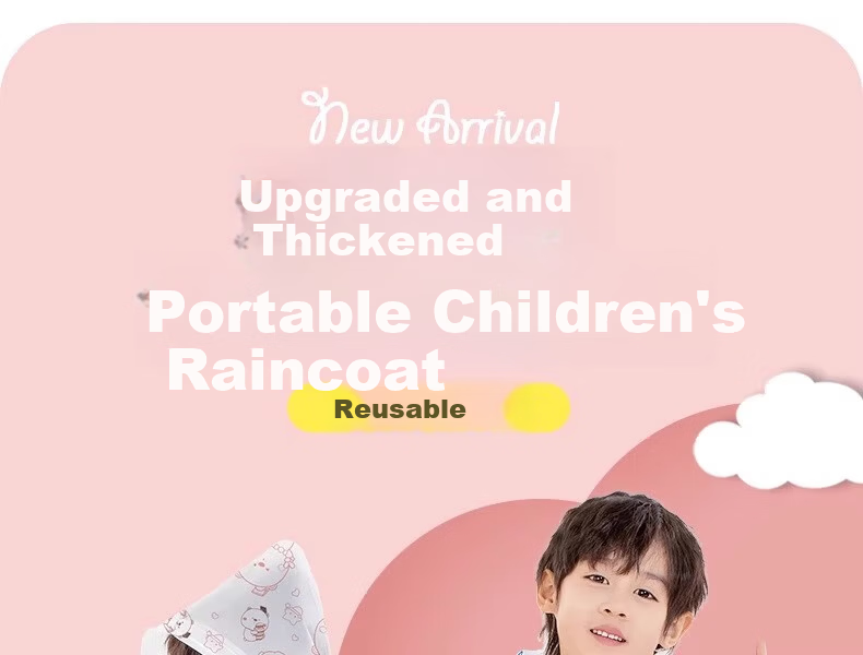 Aikangni Kids Raincoat 6-12 Years Disposable Thickened Anti-Storm Student Full-Body Protective Portable Stylish Little Aviator 1