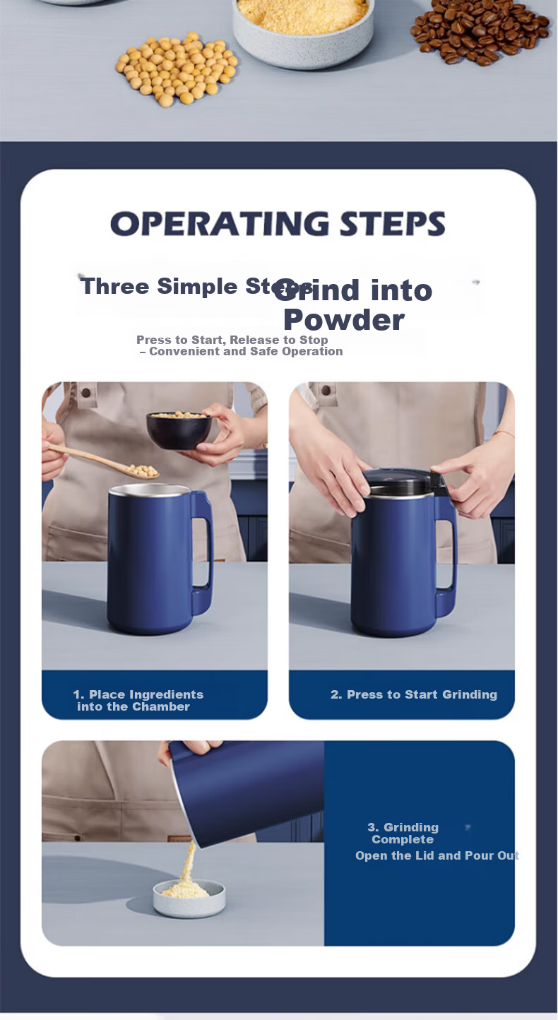 Jingmao Powder Grinder Ultra-Fine Grinding Machine Household Herbal Pulverizer Universal Electric Grain Crusher 16