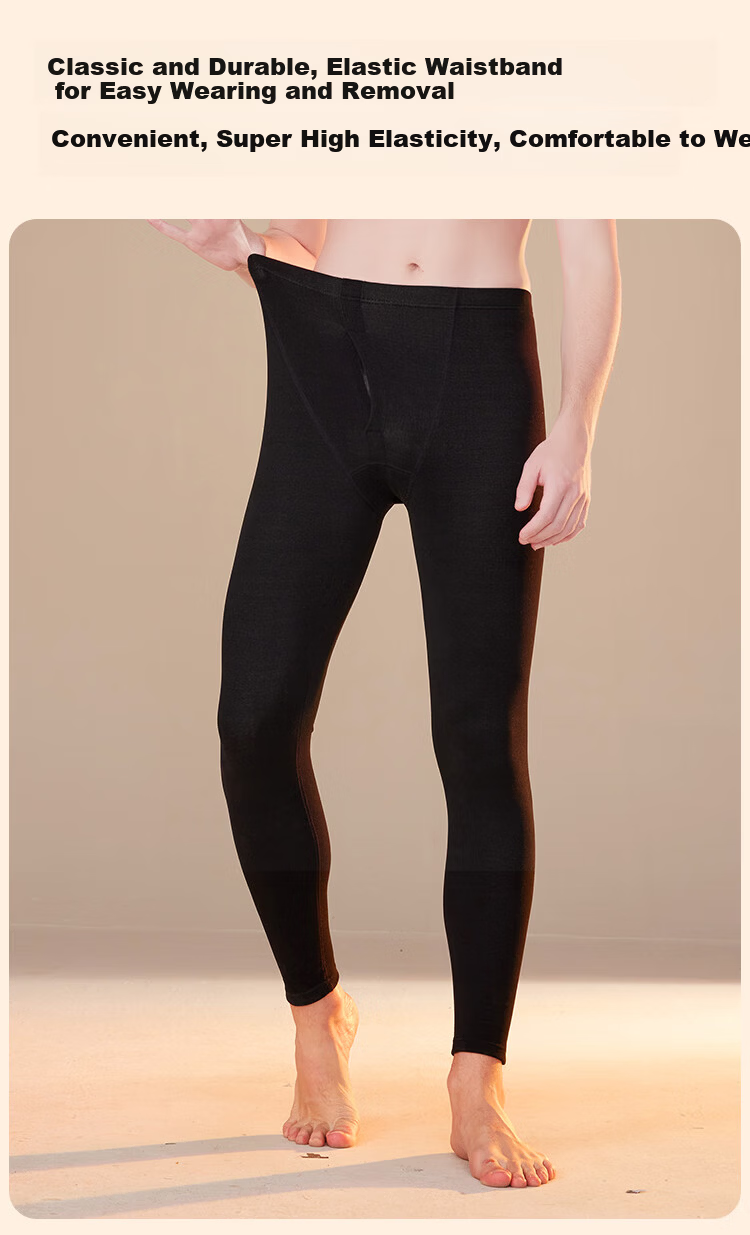 Yalu Women's Cashmere Silk Antibacterial Mite-Resistant Anti-Static Thermal German Velvet Warm Winter Long Johns Cotton Pants 4