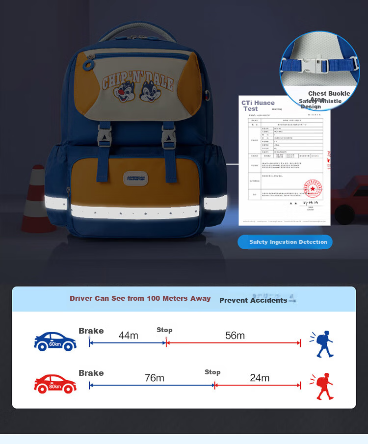 AMERICAN TOURISTER Boys' Antibacterial Lightweight Backpack for Elementary Students Grades 1-2 Large Capacity NN8*001 14