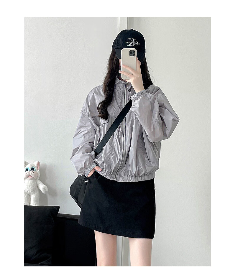 Langsha Ice Silk Workwear High-Waist Slim Quick-Dry A-Line Mini Skirt for Women Summer Thin Anti-Exposure Skirt for Petite 18