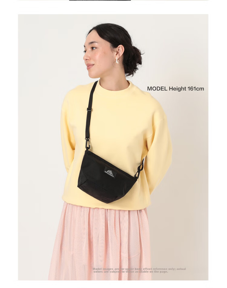 GREGORY Small Crossbody Shoulder Bag for Women and Men Casual Simple Versatile Storage Bag New 08J 6